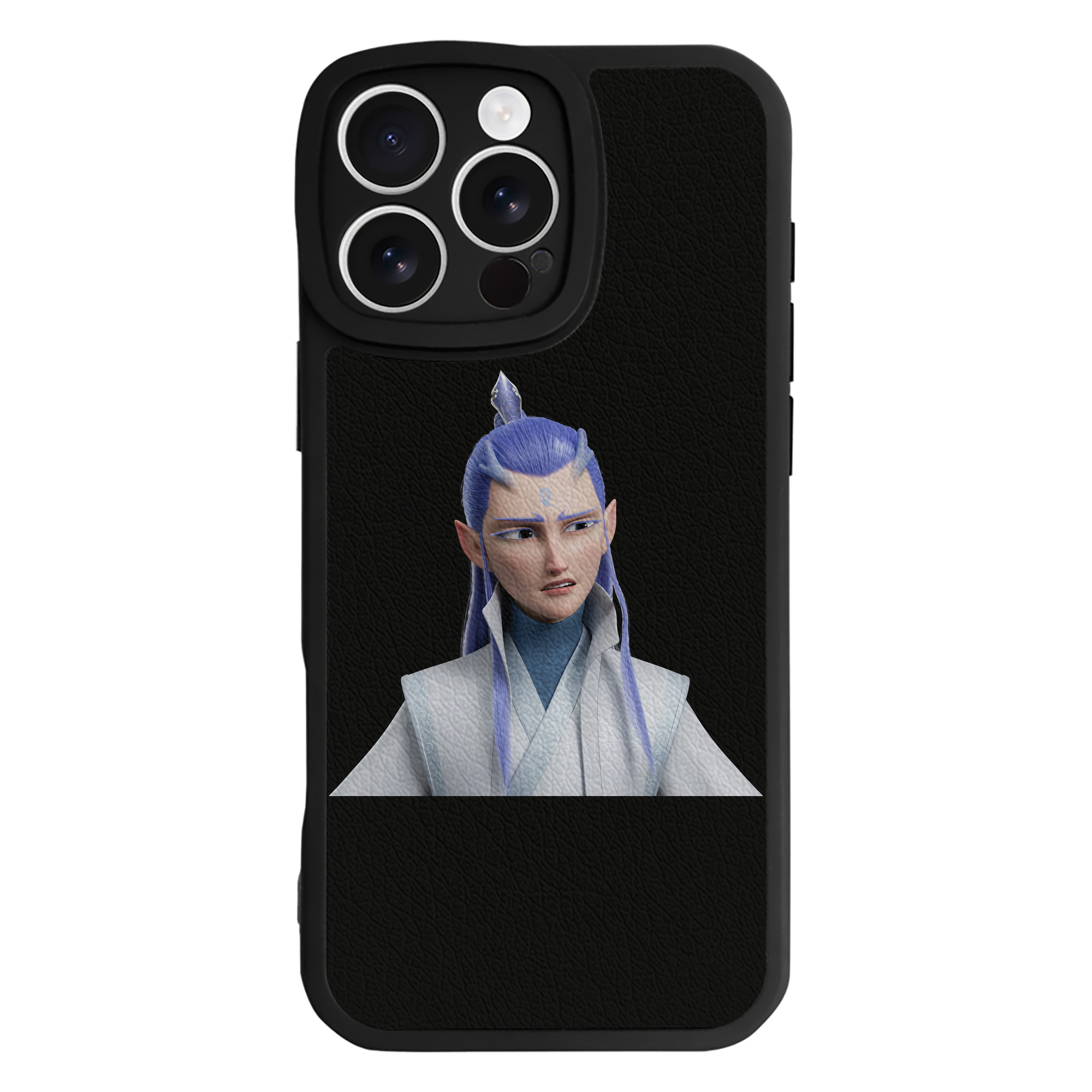 （画像用） Ne Zha 2 ナタ 魔童の大暴れ 【iPhone 16シリーズ対応】シリコンスマホケース（レザー調） 材質：シリコン